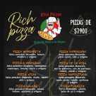 Menú pizzas